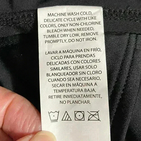 Eddie Bauer L Black Swimsuit One Piece Shaping Ruched Criss Cross Back NWT - Picture 8 of 8